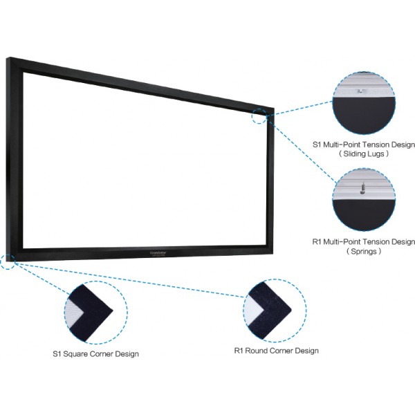 Liberty Grandview 133169 Aw6 Prestige Fixed Frame 8cm With Acoustic Weaved 6632